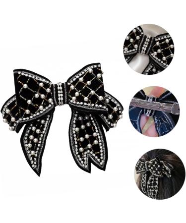 1pc Bow Clip Pearl Clips for Hair Black Hair Accessories Hair Clips for Bows Glitter Hair Bows Pearl Hair Clips Bowknot Hairpins Bowknot Hairpin Stylish Style Hair Clip - Buy Online on GoSupps.com