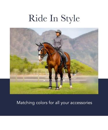 LeMieux Black Rubber Bell Overreach Horse Boots - Protective Gear and Training Equipment - Equine Boots Wraps & Accessories Medium Black Rubber Bell - Buy Online on GoSupps.com