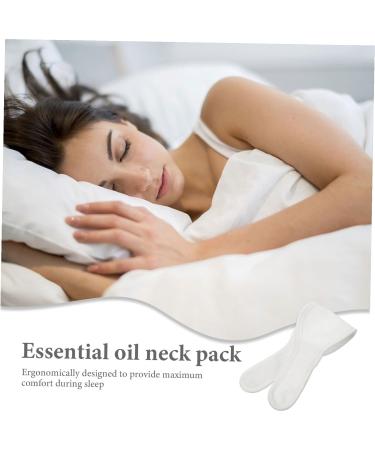 Compresse d'Huile Essentielle Nuque R utilisable Tour de Cou en Tissu Doux Blanc Fermeture Auto-Agrippante Enveloppement Apaisant pour Sommeil et Relaxation Pack de Soin - Buy Online on GoSupps.com