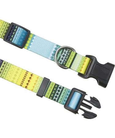 Mihqy Bohemian Dog Collar - Adjustable Soft & Comfortable for All Sizes - Floral Geometric Design (Yellow L: 38-63 cm) - Buy Online on GoSupps.com