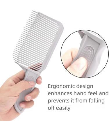NestNook V-shaped Comb Hair Blending Tool Blend Friend Fade Comb Professional Hair Cutting Comb Heat Resistant FlatTop Comb Hair Cuts Tools for Men Salon Hairdressing Barber or At Home (Grey 2pcs) - Buy Online on GoSupps.com