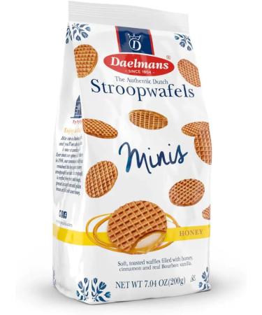 Daelmans Stroopwafels - Mini Honey Waffles - Value Pack: 12 Bottom Bags (Bottom Bag Contains 25 Mini Honey Waffles) - Authentic Dutch Honey Waffle - Stroop Waffles - Buy Online on GoSupps.com