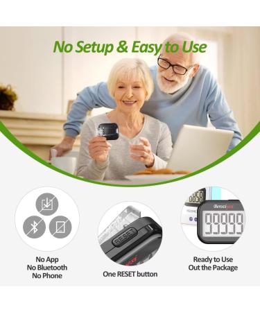 3D Pedometer with Step Counter, Large Display, and Clip Accurate Step Tracker for Men, Women, Kids Includes Lanyard - Buy Online on GoSupps.com