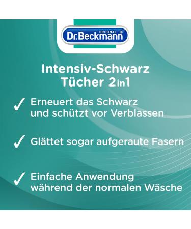Dr. Beckmann Intensive Black Wipes - 6 Pack for Deep Cleaning & Smooth Fibers | International Shipping Available - Buy Online on GoSupps.com