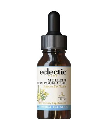 Eclectic Herb - Mullein Compound Oil | Supports Ear Health | Non-GMO Gluten-Free (1 fl oz | 30 ml)