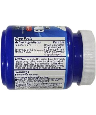 Vaporizing Chest Rub: Topical Analgesic for Cold Relief, Aches, Pain & Cough. 4 Oz (Pack of 3) - Buy Online on GoSupps.com