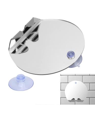 Fogless Shower Mirror for Shaving with Powerful Suction and Hook - Bathroom Accessories - Buy Online on GoSupps.com