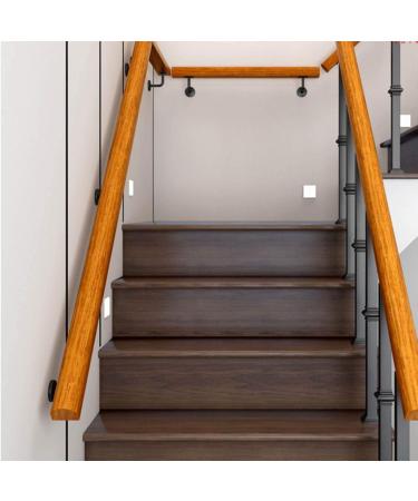 Wooden Handrail with Complete Set Anti-Slip Stair Railing Wood Banister for Indoor Outdoor Elderly Children Loft Safety Hand Grab Rail (Size : 0.5m(1.5ft)) 1.5m(5ft) - Buy Online on GoSupps.com