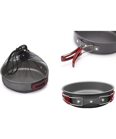 AIROKA Aluminum Alloy Non-Stick Medium Frying Pan - Folding Handle for Camping, Picnic, Hiking - Buy Online on GoSupps.com