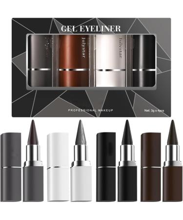 Doublage pour les yeux l' preuve des taches crayon doublure il mate | Dougoir d' il liquide preuve de tache - 4 couleurs faciles appliquer le maquillage les accessoires l gants pour femmes - Buy Online on GoSupps.com