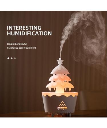 Colorful Christmas Tree Rain Humidifier & Essential Oil Diffuser - Aromatherapy for Home Bedroom & Office - Buy Online on GoSupps.com