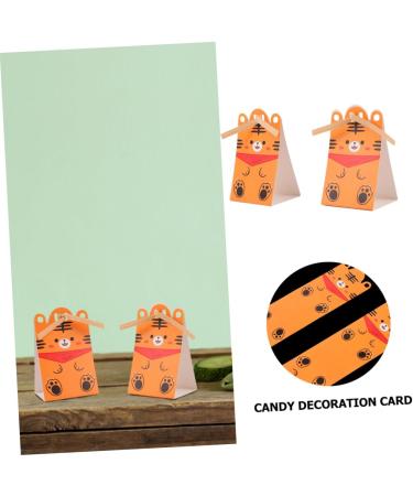  PRETYZOOM PRETYZOOM 40 Pieces Lollipop Ornament Paper Card Wrapping Paper Message Cartoon Lollipop Decoration For Candy Candy Holder - Buy Online on GoSupps.com