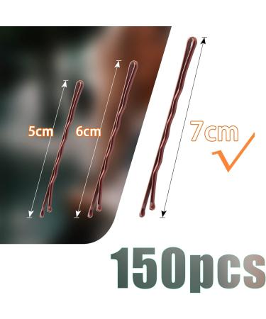 Mbmomnus 150pcs Brown Bobby Pins 7cm/2.75in for Women & Girls Hair Accessories - Buy Online on GoSupps.com
