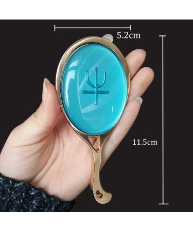 Sailor Moon Blue Pearl Butterfly Handheld Makeup Mirror - Oval Cosmetic Mirror for Beauty Dresser Travel - Espelho - Buy Online on GoSupps.com