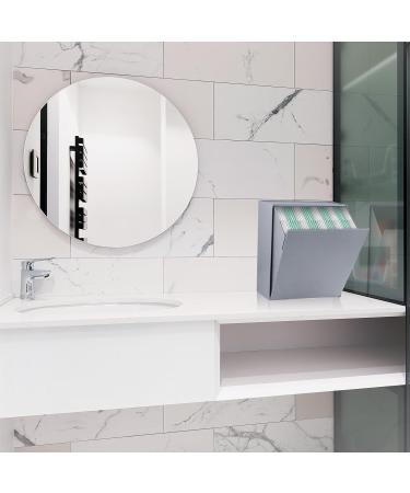 Gray Plastic Storage Box for Women's Bandages & Bathroom Organizers | Tampon & Pad Holder 20.3x12.5x24 cm - Buy Online on GoSupps.com