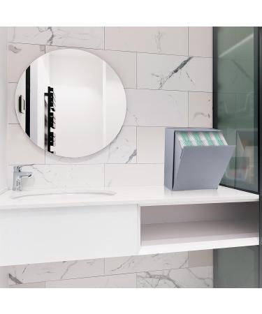 XUEZOIOY Bathroom Organizer - Gray Plastic Pad & Tampon Storage Container for Women | 24x20.3x12.5 cm | International Shipping - Buy Online on GoSupps.com