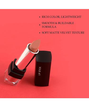 Boobeen Matte Lipstick - Richly Pigmented Long-Lasting Lips Color for Women - Buy Online on GoSupps.com