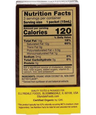 Now Foods Ellyndale Naturals Keto Coconut Infusions - Non-Dairy Butter Flavor, 3 Pack (0.5 fl oz Each) - Buy Online on GoSupps.com