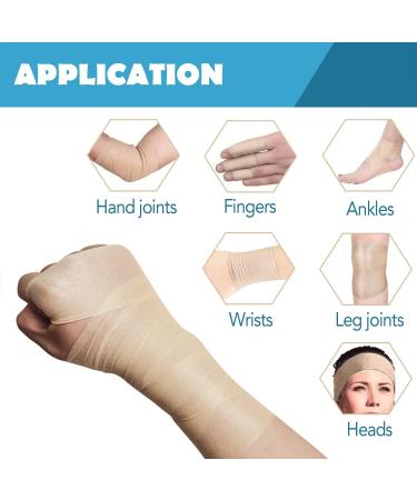 Pre Wrap Athletic Tape - 2.75" x 30 Yards PU Foam Underwrap for Sports Ideal for Wrists Elbows Knees Ankles & Hair - 1 Roll - Buy Online on GoSupps.com