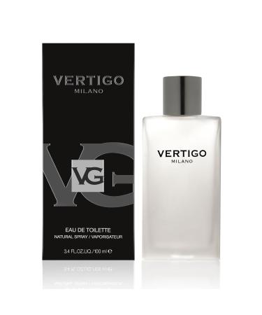 Vertigo Milano - EDT Spray Cologne for Men - Classic Woody Scents - Blend of Cedarwood Sandalwood Amber Vanilla and Musks - 3.4 oz - Buy Online on GoSupps.com