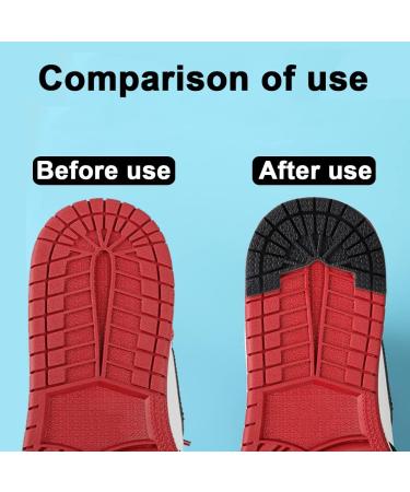GOETOR Heel Plates for Sneakers 2 Pairs - Black Self-Adhesive Sole Repair Plates, Size 8-9 - Buy Online on GoSupps.com