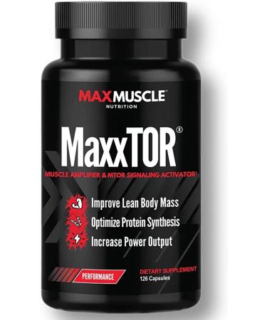 MaxxTOR Muscle Amplifier | Phosphatidic Acid | Vitamin E | L-Leucine | Gain Lean Body Mass | Optimize Protein Synthesis | Increase Power Output | 126 Capsules