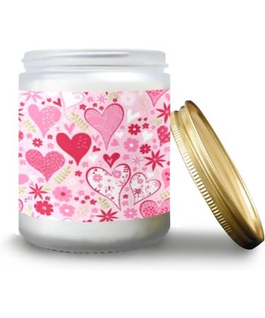 Buy Vanilla Scented Candles - 7 oz Aromatherapy Jar Candles Gift Set for Women | Long Lasting Cute Heart & Flower Design - Buy Online on GoSupps.com