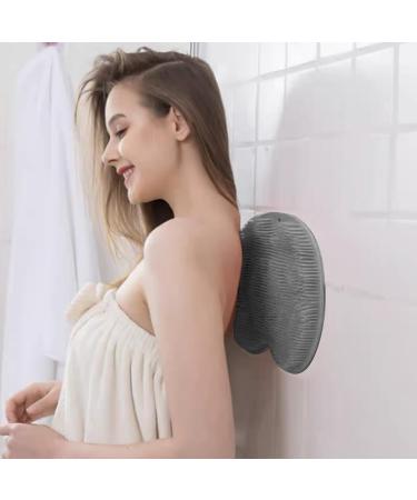 Back Massage Foot Scrubber for Shower - Non-Slip Washable 9x11in Foot Brush with Suction Cups for Cleaning & Peeling - Buy Online on GoSupps.com
