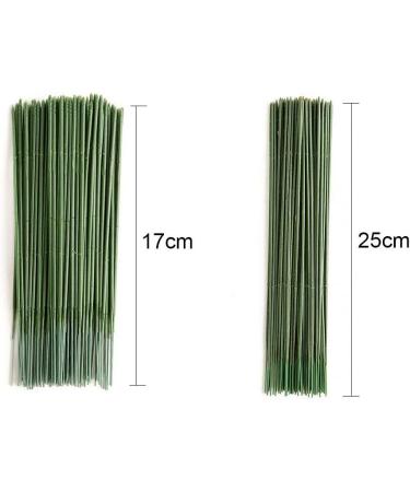 MOIAK 100pcs Plastic Floral Stem Green Florist Wires - 17cm Ideal for Crafts - Buy Online on GoSupps.com