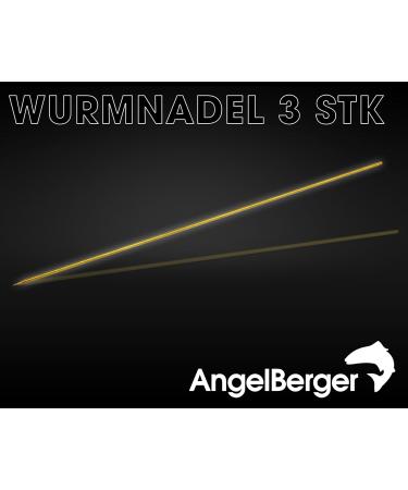 Angel Berger Worm Needle Set - 3 Brass Bait Needles for Lugworm & Fishing | Premium Quality Fishing Gear - Buy Online on GoSupps.com