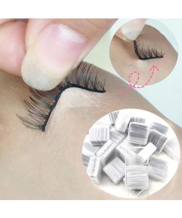 Bowtong 34-Piece Self-Adhesive False Eyelash Strips - Reusable Glue-Free Makeup Tools for Effortless Application - Buy Online on GoSupps.com