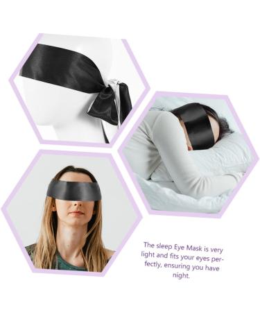 Buy GLEAVI 4 Pcs Satin Eyeshade Sleeping Mask | Comfortable Blackout Eye Masks for Travel & Sleep | Silk Decorative Eye Cover - Buy Online on GoSupps.com