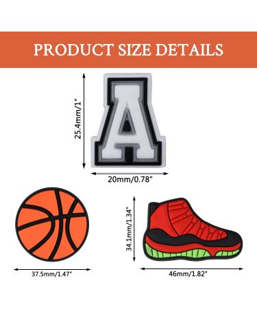 Sports Charms for Clog Shoes - Basketball Baseball Hockey Soccer Football - Gift for Boys, Kids, Teens & Adults - Buy Online on GoSupps.com