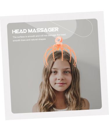 Beavorty Octopod Steel Head Massager - Handheld Claw Massage Tool for Ultimate Head Relief - Durable 21x15x15cm Orange Design - Buy Online on GoSupps.com