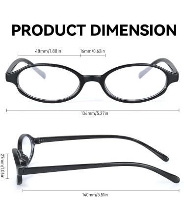 Siphew Blue Light Filter Glasses - Unisex Anti-Blue Light Round Glasses for PC Gaming - Stylish Black Frames - Buy Online on GoSupps.com