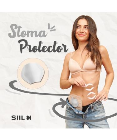 SIIL Ostomy Shield | Stoma Guard & Protector | Premium Ostomy Supplies | Ostomy Bag Cover - White - Buy Online on GoSupps.com
