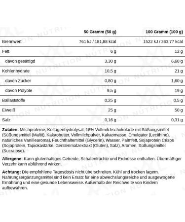 XXL Nutrition High Protein Bar 2.0 - Vanilla Chocolate 20 Pack | Best Protein Snack for Optimal Nutrition - Buy Online on GoSupps.com