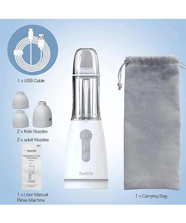 Cordless Neti Pot Sinus Rinse System for Kids and Adults - Nasal Irrigation Starter Kit for Sinus Relief and Cleaner Machine - Buy Online on GoSupps.com
