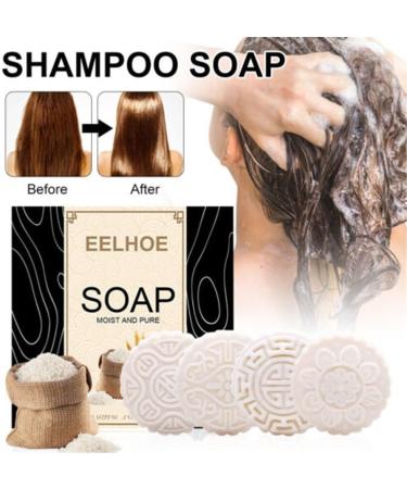 Barre de shampooing anti-chute de riz Barre de shampooing pour cheveux clairsem s et perte de cheveux - Barre de shampooing d'eau de riz ferment croissance des cheveux (2) - Buy Online on GoSupps.com