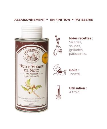 Buy La Tourlandelle Pure Walnut Oil - Intensely Nutty & Delicious - Perfect for Salads & Warm Dishes - 250ml 3-Pack - International Shipping Available - Buy Online on GoSupps.com