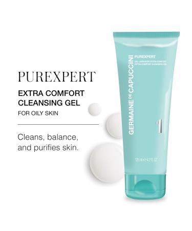 Germaine de Capuccini Purexpert Extra-Comfort Cleansing Gel 4.2 Oz | Gentle Cleanser for Normal & Combination Skin | Minimizes Pores & Imperfections - International Shipping Available - Buy Online on GoSupps.com