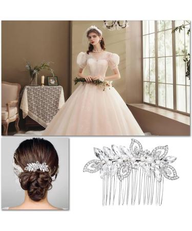 Bride Wedding Hair Comb Bride Wedding Crystal Hair Comb Wedding Hair Accessorie for Women and Girls - Buy Online on GoSupps.com