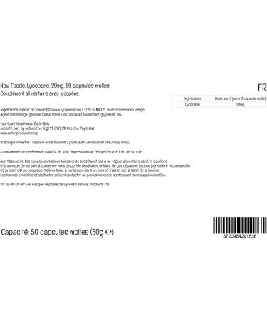 Now Foods Lycopene 20mg | 50 Softgels | Lab-Tested Tomato Extract | Soy Free, Gluten Free, Non-GMO - Buy Online on GoSupps.com