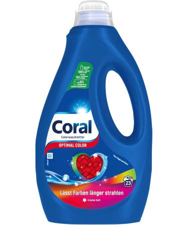 Coral Liquid Detergent - Optimal Color Protection for Radiant Colors | 6-Pack Citrus 191.67 ml | 23 Wash Loads - Buy Online on GoSupps.com