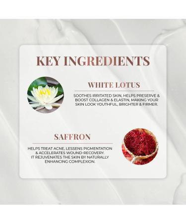 Just Herbs Saffron + White Lotus Radiance Booster Cream with SPF 30+ for Brighter Complexion | For Men & Women- 50g - Buy Online on GoSupps.com