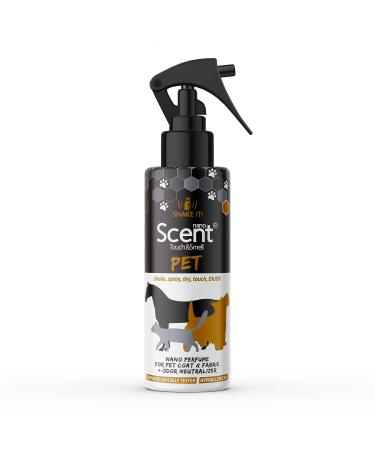 Pet Odor Eliminator for Home Spray - Urine Odor Eliminator for Strong Odor Carpet Cleaner Spray - Dog Spray Deodorizer Perfume Neutralizer Upholstery Fabric Spray Freshener - Car Odor Eliminator NanoScent Pet Gold