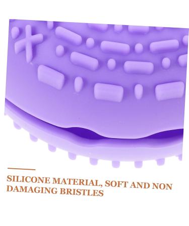 Buy Hemoton Makeup Brush Cleaning Pad Effective Brush Cleaner & Washer 8.3x8.3cm Purple Scrubber for Flawless Makeup - Buy Online on GoSupps.com