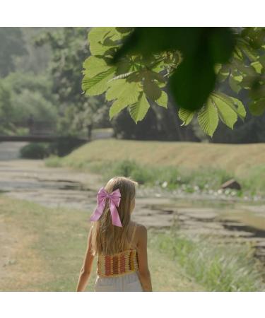 Jagowa 2 Pcs Large Pink Bow Hair Clips - Cute Party Hairstyle Hair Accessories - Buy Online on GoSupps.com