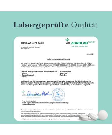 365 Biotin Zinc Selenium Tablets | PETA Certified | CO2 Neutral & Plasticutral | High Dose 1000 g for Skin Hair & Nails | Premium Hair Tablets - Buy Online on GoSupps.com