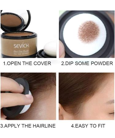 Sevich Instant Hairline Shadow: Grey Hair Root Concealer & Beard Line Touch Up, Medium Brown - Windproof & Sweatproof - Buy Online on GoSupps.com
